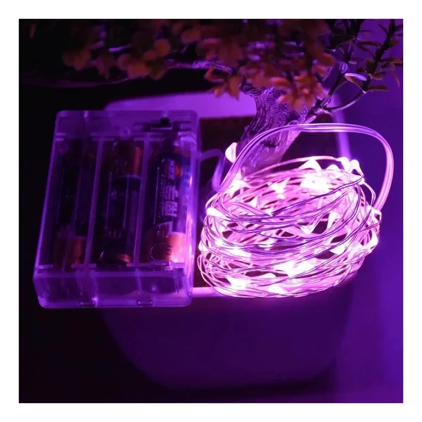 Gd957 Şerit Pilli Aydınlatma 3 Metre 30 Adet Beyaz Peri LED - Görsel 5