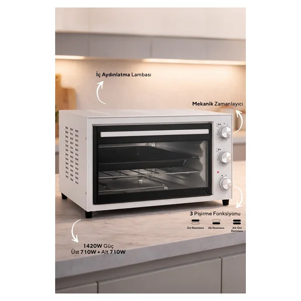 Kumtel Kf-5320 32 Lt Mini Fırın - Görsel 4