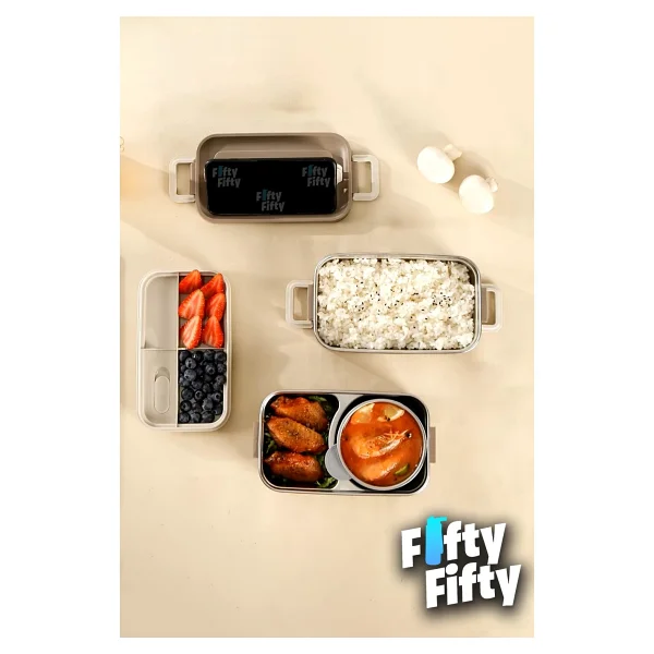 Vagonlife 2000 Ml 2 Kat Çelik Çorba Kaseli Bento Lunch Box - Görsel 3