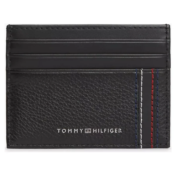 Tommy Hilfiger Erkek Kart Bölmeli Deri Siyah Cüzdan Am0am14228-Bds - Görsel 5