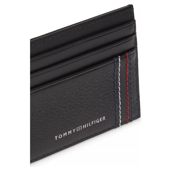 Tommy Hilfiger Erkek Kart Bölmeli Deri Siyah Cüzdan Am0am14228-Bds - Görsel 4