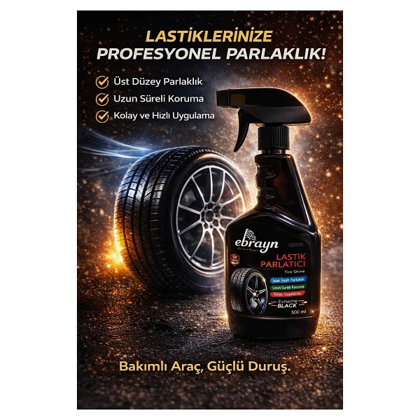 Ebrayn Lastik Parlatıcı 500 Ml - Görsel 6