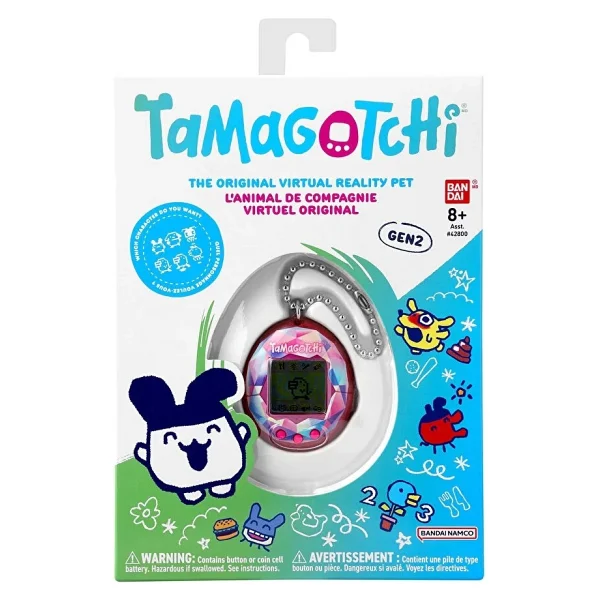 Tamagotchi Orijinal Sanal Bebek Pembe Mücevher Deseni - Görsel 2