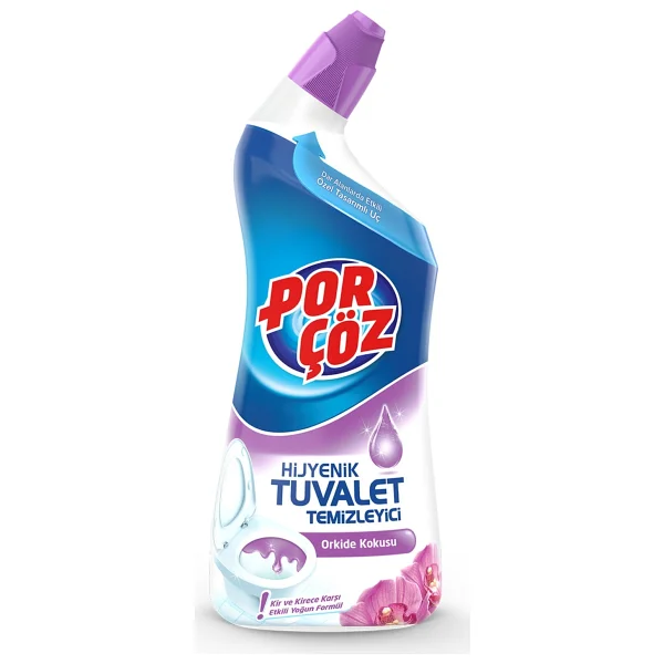 Porçöz Sıvı Tuvalet Temizleyici Orkide 750 Ml 3 Adet - Görsel 2