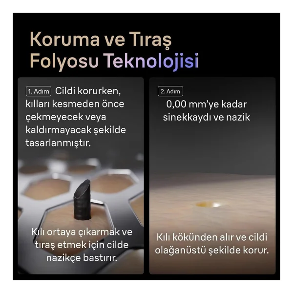 Braun Profesyonel Sakal Kesimi Için Geliştirilmiş Altın Titanyum Kaplamalı Folyo Başlıklı Su Geçirmez Islak Kuru Kullanıma Uygun 3 Parça Premium Tıraş Makinesi Series 9 Pro+ - Gümüş - Görsel 5