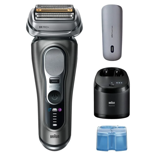 Braun Profesyonel Sakal Kesimi Için Geliştirilmiş Altın Titanyum Kaplamalı Folyo Başlıklı Su Geçirmez Islak Kuru Kullanıma Uygun 3 Parça Premium Tıraş Makinesi Series 9 Pro+ - Gümüş - Görsel 8