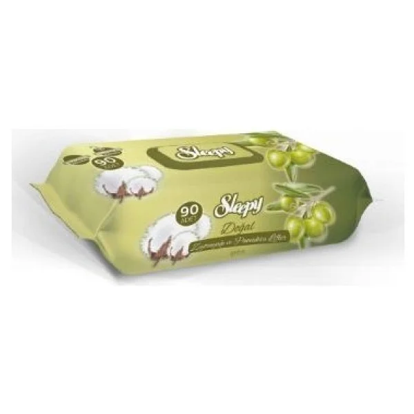 Sleepy Zeytinyağlı 90 Yaprak 4'lü Paket Islak Mendil - Görsel 2
