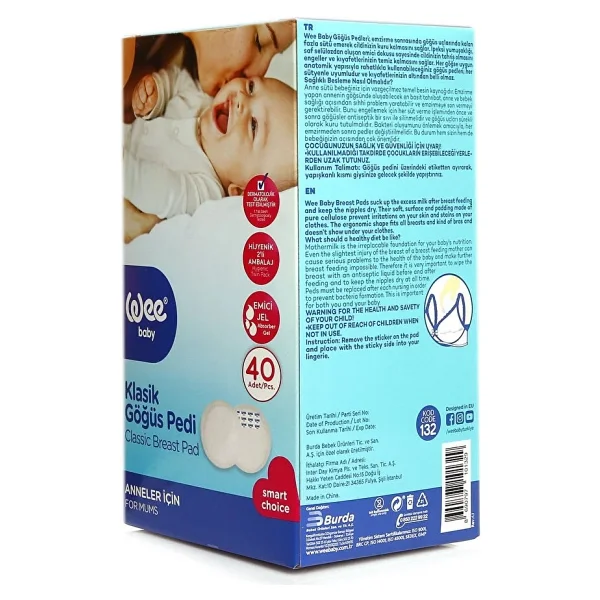 Wee Baby Klasik Göğüs Pedi 40 Adet (5 Adet) - Görsel 3