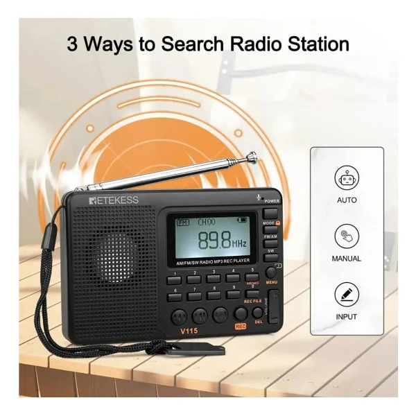 Retekess V115 Radyo - Görsel 2