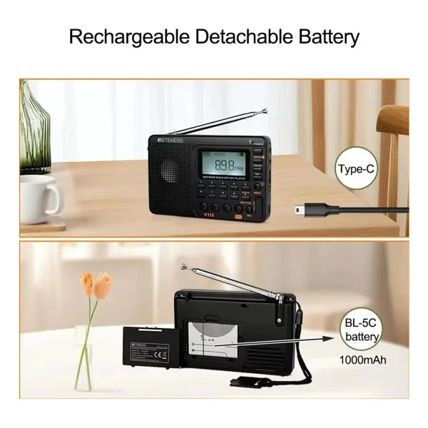 Retekess V115 Radyo - Görsel 4