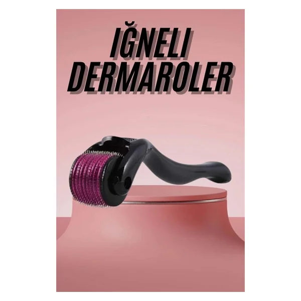 Epilons Derma Roller Titanyum Uçlu 540 Iğneli 1 Mm Saç Sakal Çıkarma Ve Cilt Bakım Masaj Aleti - Görsel 7