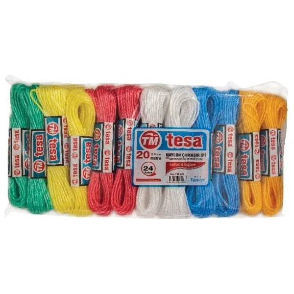 Tesa Temsan 20 Metre Naylon Çamaşır Ipi 24'lü - 1 Adet - Görsel 4