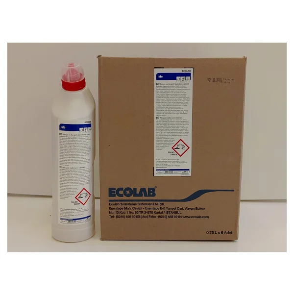 Ecolab Into Banyo Ve Tuvalet Temizleyici Kireç Sökücü 750 Ml 6 'lı - Görsel 6