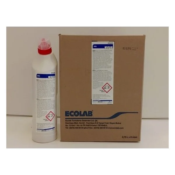 Ecolab Into Banyo Ve Tuvalet Temizleyici Kireç Sökücü 750 Ml 6 'lı - Görsel 4