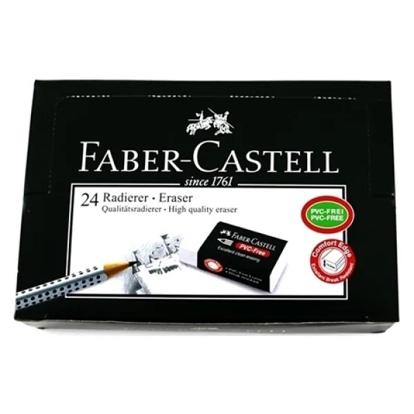 Faber-Castell 7085/24 24'lü Beyaz Orta Boy Silgi - Görsel 5