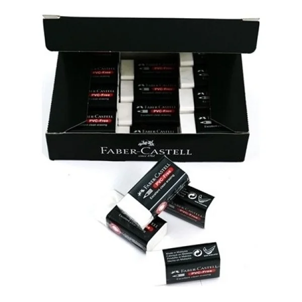Faber-Castell 7085/24 24'lü Beyaz Orta Boy Silgi - Görsel 3