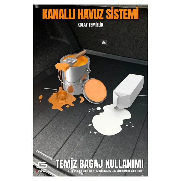 S Dizayn S-Dizayn Hyundai İ20 3d Pro Bagaj Havuzu 2020 Üzeri A+ Kalite - Görsel 7