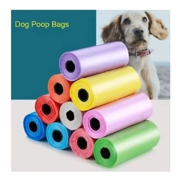 Köpek Dışkı Poşeti 4lü Düz Renk Set - Görsel 4