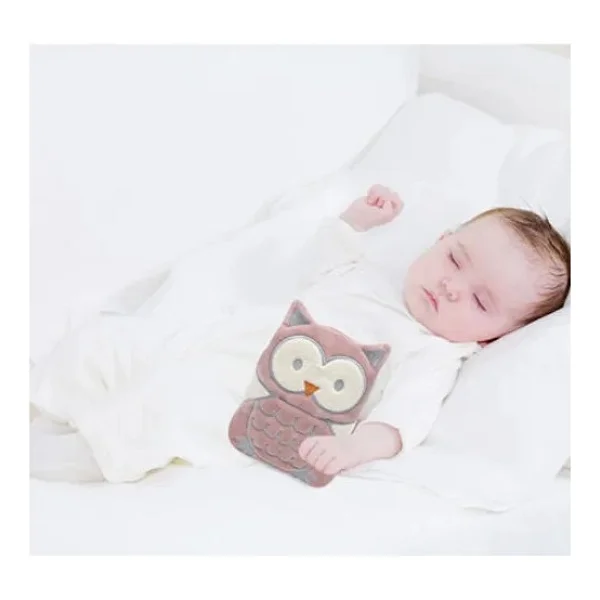 Babyjem Kiraz Çekirdekli Baykuş Kadife Rahatlatıcı Gaz Kemeri & Gaz Yastığı - Gül Kurusu - Görsel 6