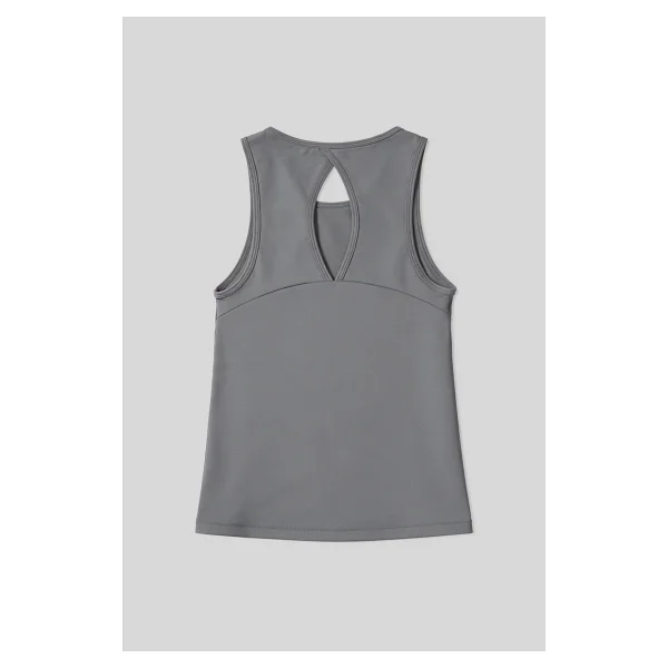 Tommy Lıfe Koyu Gri Standart Fit Çapraz Sırt Detaylı Kadın Spor Atlet - 97296 - XL - Görsel 4