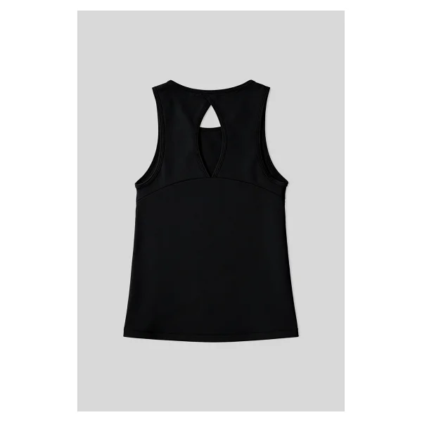 Tommy Lıfe Siyah Standart Fit Çapraz Sırt Detaylı Kadın Spor Atlet - 97296 - XL - Görsel 4
