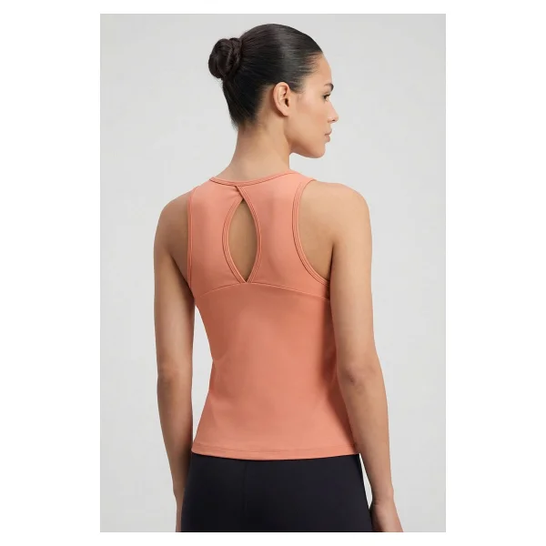 Tommy Lıfe Mercan Standart Fit Çapraz Sırt Detaylı Kadın Spor Atlet - 97296 - Görsel 5