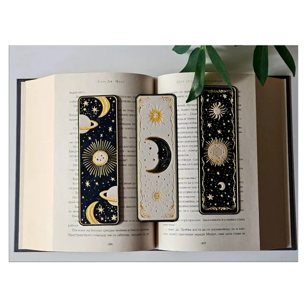 Anka Atolye Mistisizm Ve Tarot Temalı 3'lü Ayraç - Göksel Rüyalar 3d Kitap Ayracı Seti - Sprituel Yolculuk - Görsel 2