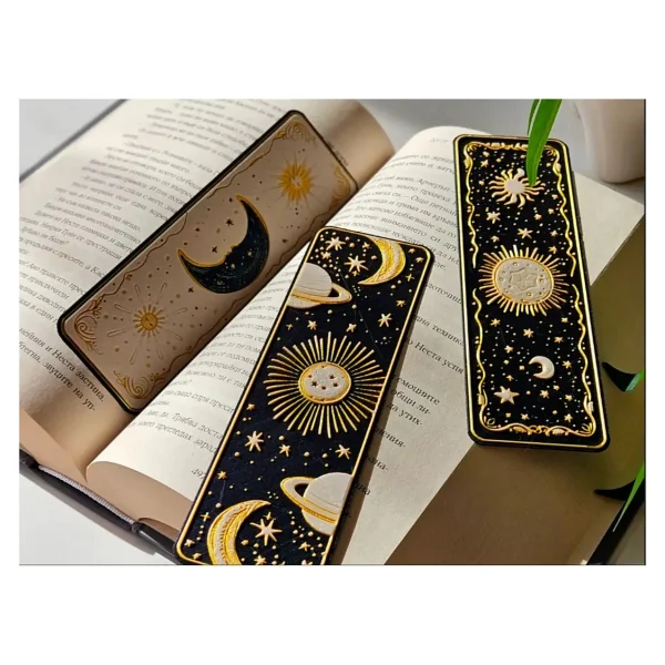 Anka Atolye Mistisizm Ve Tarot Temalı 3'lü Ayraç - Göksel Rüyalar 3d Kitap Ayracı Seti - Sprituel Yolculuk - Görsel 5