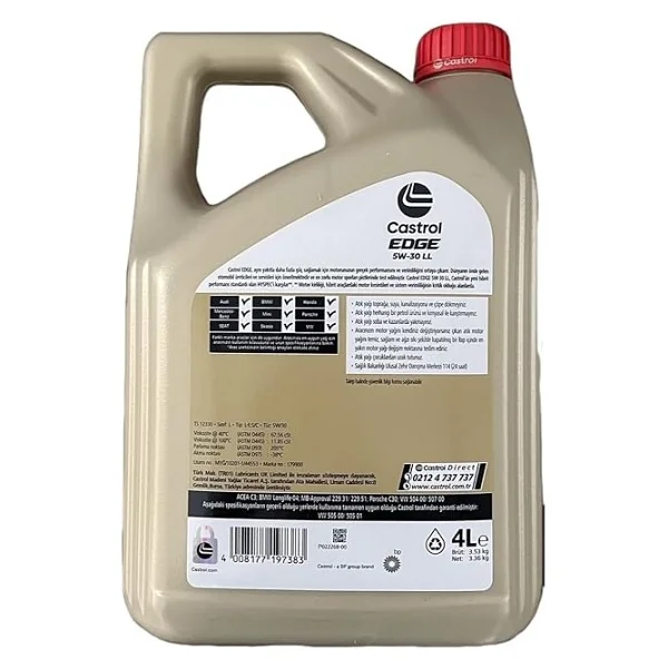 Castrol Edge 5w-30 Ll 4 Lt Motor Yağı - Görsel 4