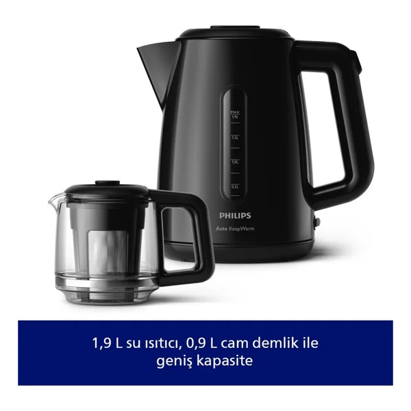 3'lü Çeyiz Seti (Hd6301/90 Tost Makinesi + Hd7301/00 Çay Makinesi + Hr2695/01 Blender Seti) - Görsel 5