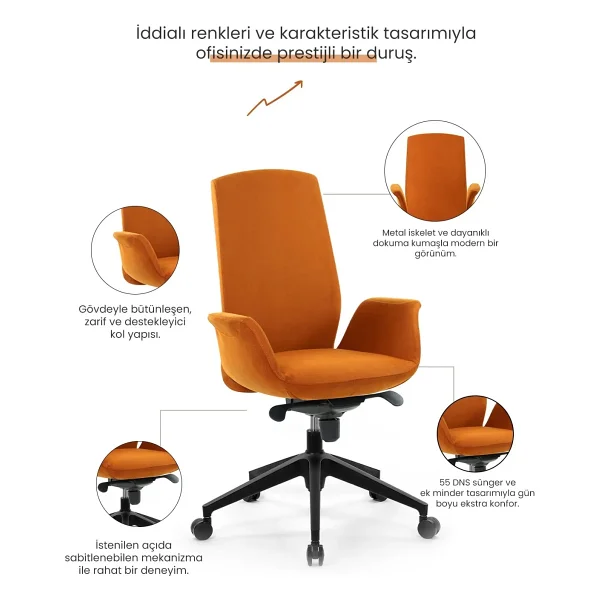 Seduna Platon Yönetici Koltuğu - Görsel 3