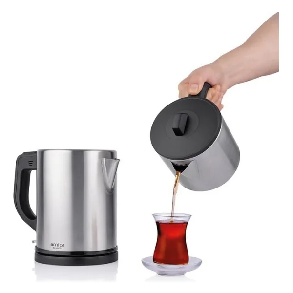 Arnica Demli XL Inox Çelik Çay Makinesi - Görsel 8