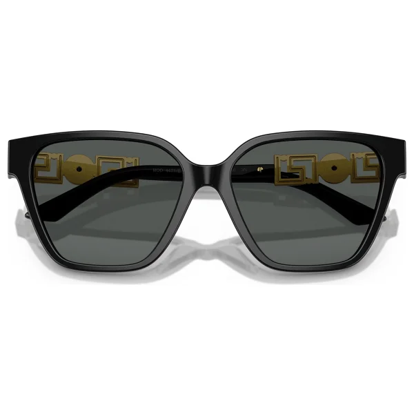 Versace Greca Strass Butterfly Ve4471b Gb187 Black-Dark Grey Kadın Güneş Gözlüğü - Görsel 9