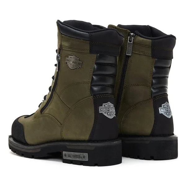 Harley Davidson Riddick 025m100552- O05-08 Haki Erkek Deri Bot - Görsel 10