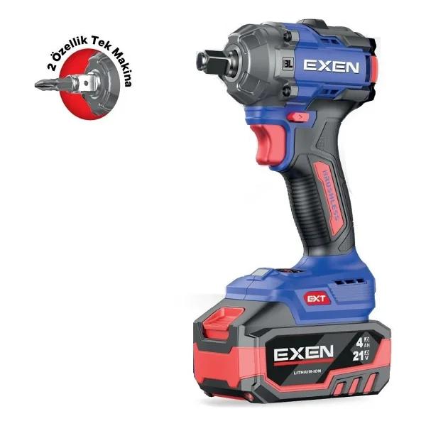 Exen En 234 Sm 21 V Çift Akülü 4 Ah Somun Sıkma Makinesi - Görsel 2