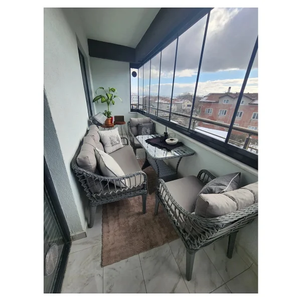 Tu Tienda Kaş 2+1+1+Sehpa Rattan Bahçe & Balkon Takımı - Görsel 2