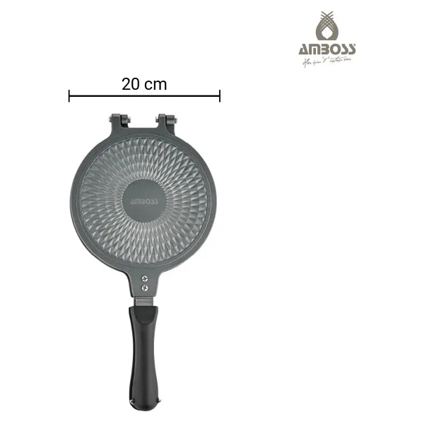 Amboss School Duo 2'li Döküm Waffle Tava Ve Ocak Üstü Tost Makinesi Seti - Görsel 8