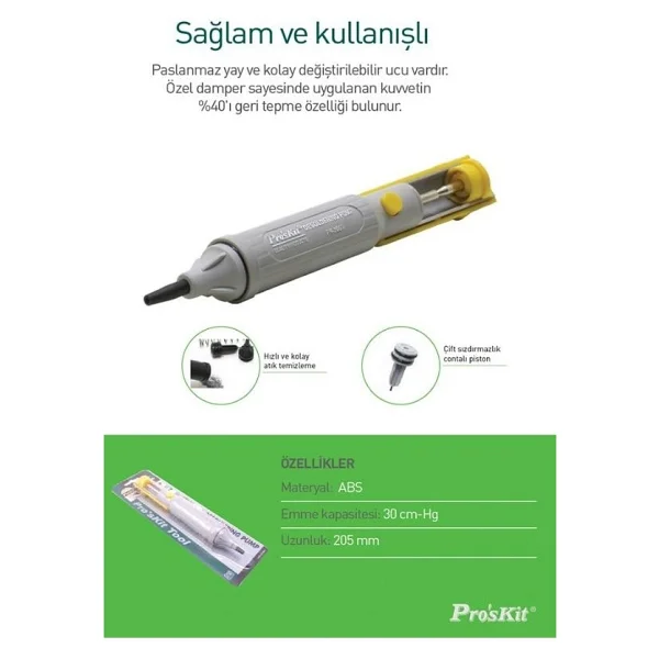 Proskit 8pk-366n-Y Lehim Pompası - Görsel 4