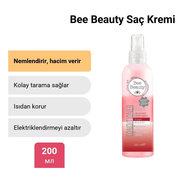 Bee Beauty Kolajen 200 Ml Sıvı Saç Kremi - Görsel 5