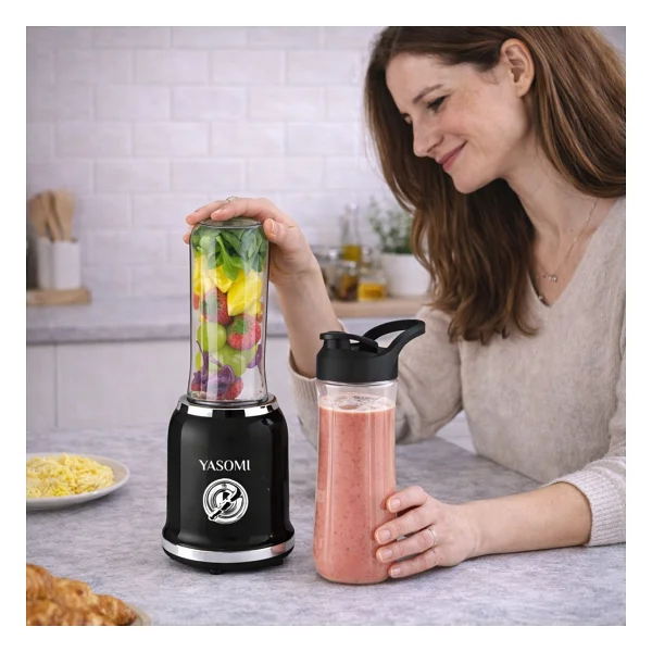 Yasomi Bl019 Retro 300 W Siyah Smoothie Blender - Görsel 2