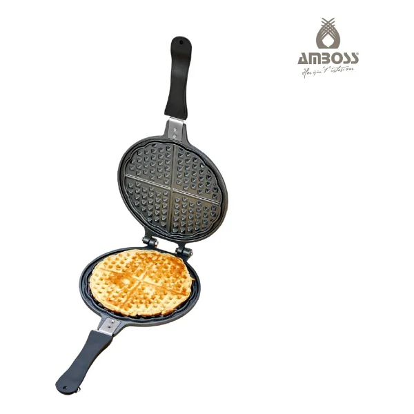 Amboss School Duo 2'li Döküm Waffle Tava Ve Ocak Üstü Tost Makinesi Seti - Görsel 3