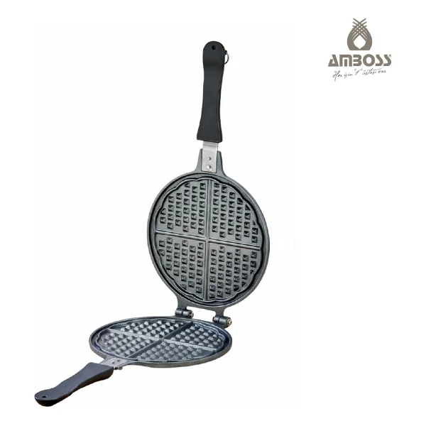 Amboss School Duo 2'li Döküm Waffle Tava Ve Ocak Üstü Tost Makinesi Seti - Görsel 5