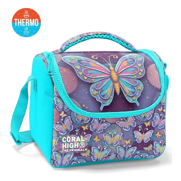 Coral High 37106 Kelebek Desenli Termoslu Beslenme Çantası - Görsel 8