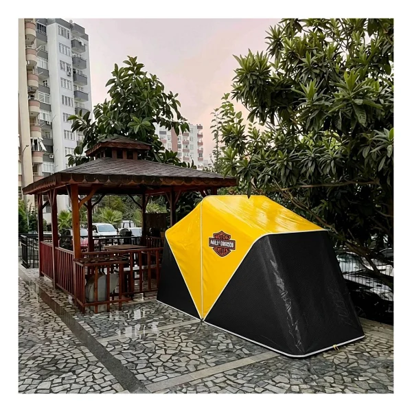 Kafkas Motosiklet Branda Garajı - Sarı - Mavi - 3xl - Görsel 4