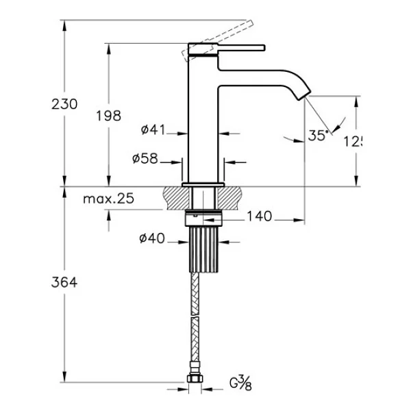 Artema Minimax Round A4353229 Soft Bakır Yüksek Lavabo Bataryası - Görsel 4