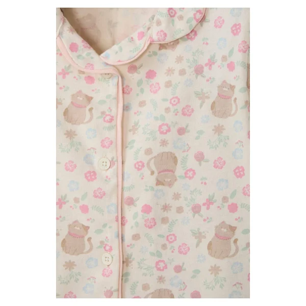 Defacto %100 Pamuklu Desenli 2'li Pijama Takımı Kız Bebek G8652a526sp - Ekru-Er134 - 12 - 18 Ay - Görsel 3