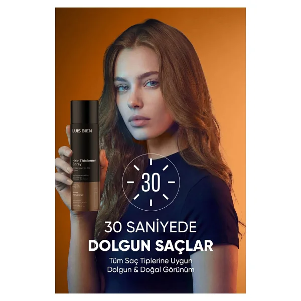 Luis Bien Hair Fiber Dolgunlaştırıcı Kahverengi Saç Spreyi 100 Ml - Görsel 5