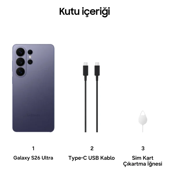 Samsung Galaxy S26 Ultra 1 TB 16 GB Kobalt Mor - Görsel 7