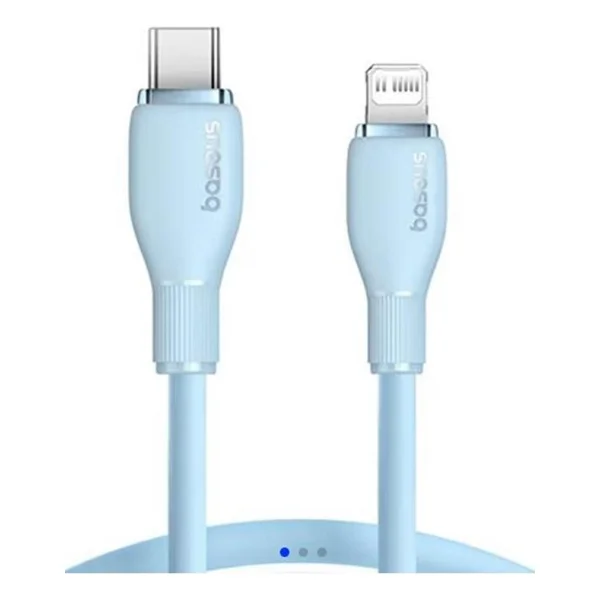 Baseus Pudding 1.2 M Mavi Type-C To Lightning Hızlı Şarj Kablosu - Görsel 2