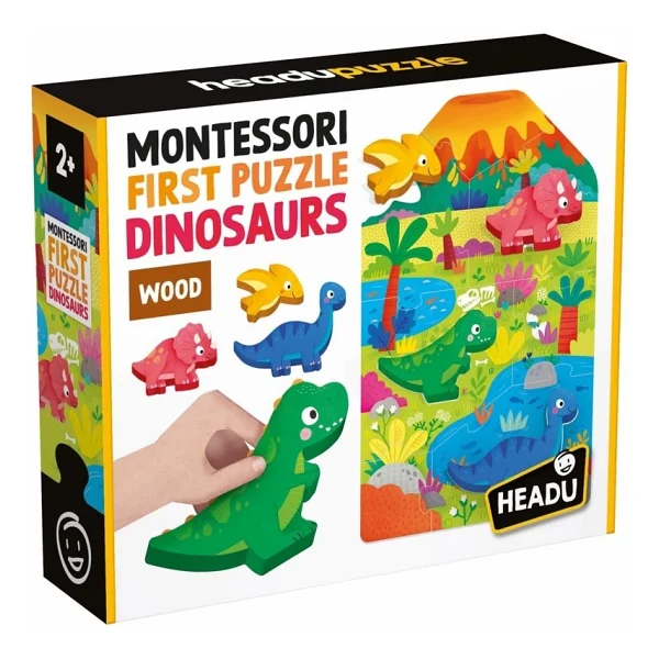 Headu Montessori My First Puzzle Dinosaurs - Görsel 3